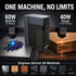 60W MOPA & 40W Diode Dual Laser Marking Machine