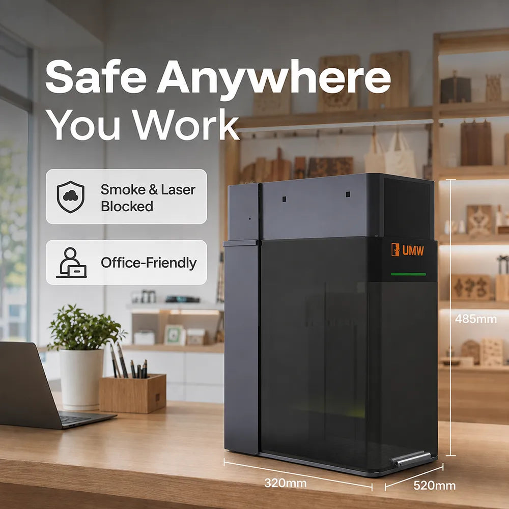 Enclosed design for UM-M64mix laser marking machines